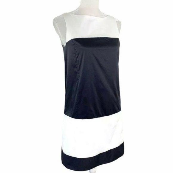 Kate Spade Black White Color Block Shift Dress - Picture 4 of 11
